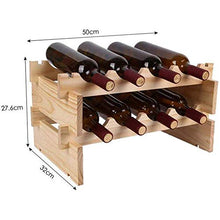 Portabottiglie in Legno Portabottiglie da Vino da appoggio Portabottiglie da Vino da appoggio - Decorazioni per la casa, Facile da installare-15 cm