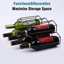 Vino Wine Rack bagagli Holder 7 Bottle Holder Wine Rack Tribuna del risparmiatore dello spazio Protector controsoffitto libero basamento del Wine Rack