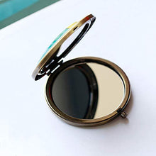 Specchio da Trucco Pieghevole Portatile Portatile in Ceramica Portatile Specchio da Camera da Letto HD Specchio per Trucco (Piccole Dimensioni) Adatto per Regali da Donna