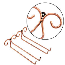 Wolfbush Appendi calici, 2 Righe Acciaio Inossidabile Parte Stand Vino Bicchiere Vetro Gruccia Rack Coppa Vetro Titolare Scaffale portabicchieri - Bronzo