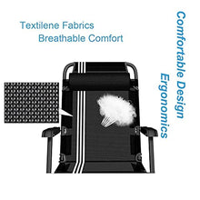 YYhkeby Pieghevole Sunloungers Sedie a Sdraio Zero Gravity Reclinabile Patio Sedie con Cuscino Imbottito |Sedie da Prato reclinabile Jialele