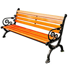 GaoF Panchina da Giardino per Esterni Panchine da terrazza per Il Tempo Libero, panchina da Patio anticorrosione e antiruggine Realizzata con Gambe in Alluminio e Legno di Pino, panchina spaziosa e