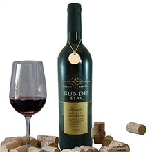 UPKOCH 50Pcs Etichette per Bottiglie di Vino Appese Rotonde Abbellimenti di Ritaglio in Legno Incompiuto Vuoto Bicchiere di Vino Creatore Pendente di Fascino Ornamenti Appesi per Fai da