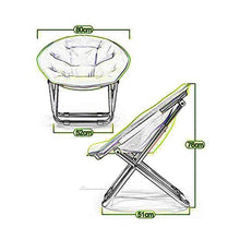HaoLi Deck Moon Chair Lettino Prendisole Lettino da Giardino Pieghevole Portatile da Spiaggia Poggiapiedi Compatto