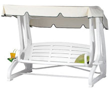 GBSHOP Dondolo da Giardino Summer Polipropilene/Resina Bianco