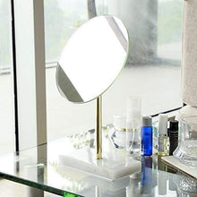 Specchi da bagno Specchi da viaggio Specchi da viaggio con ingrandimento Specchio ingranditore illuminato da trucco, controllo tattile rotondo e rimovibile, 360 gradi, rotazione e 1x specchio ingrandi