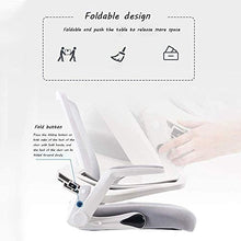 DINGZXC Sgabelli da Bar Sedia Girevole Sedia da Ufficio, Rotazione a 360 ° Ergonomia Schienale Pieghevole Sedia Direzionale Elevabile Corrimano Rotante,Nero