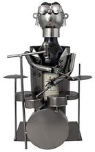 Brubaker portabottiglie portabottiglie per Vino - Decorazione Oggetto Metallico - con Biglietto di Auguri per Regalo di Vino