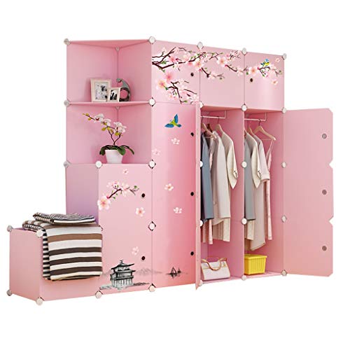 Guardaroba Armadio Semplice Economico Moderno assemblato da Letto Pieghevole di immagazzinaggio Governo di immagazzinaggio di plastica Doppio Semplice XINYALAMP