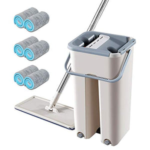 SSAYY Spray Mop Mop per La Pulizia Magica Mop in Microfibra per Pulizia A Mano Libera con Secchio Mop per Spremitura A Spruzzo Strumenti per La Pulizia del Pavimento della Cucina di Casa
