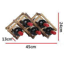 Wine Rack Portabottiglie in legno autoportante per tavolo bar o bancone moderno design minimalista facile assemblaggio vini dolci e secchi per piccola casa bar bagnato Bottiglia Di Vino Rack