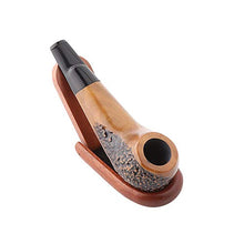 Pipa per sandali verde tipo gamba di pollo portatile in legno massello set da fumo, A1