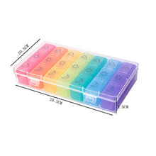 Pillola settimanale organizzatore del Viaggio Portable 7 Giorni Pill Box Caso Separato scompartimenti Pillola Supplemento Container