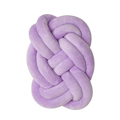 yinyinpu Cuscino Knot Cuscini Decorativi Bambini Cuscino Annodato Grigio Cuscino di Velluto Cuscino attorcigliato Cuscini Verdi Cuscino del Sedile Purple