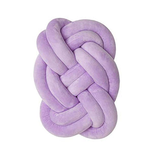 yinyinpu Cuscino Knot Cuscini Decorativi Bambini Cuscino Annodato Grigio Cuscino di Velluto Cuscino attorcigliato Cuscini Verdi Cuscino del Sedile Purple