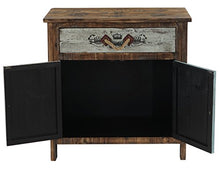Mendler Serie Vintage Como cassettiera Legno Stile Spagnolo Modello Funchal 40x80x84cm