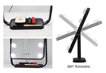 LOVEHOUGE Specchio Hollywood con 3 modalità di Illuminazione,12 Luci A LED,Specchio Cosmetico con Touch Control per Tavolo da Trucco (Include Alimentatore)