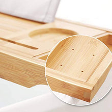 Vaschetta Bagno bambù Vasca Bagno Vassoio Lati Estesi Costruito nel Supporto Tablet da Libro Vassoio Cellulare Integrato Supporto Wineglass Altri Accessori Posizionamento