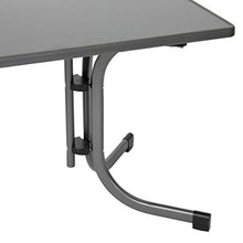 Tavolo Pieghevole Tavolo da Giardino Tavolo da Campeggio Controllo di Livello Grigio Antracite 110 x 70 x 70 cm