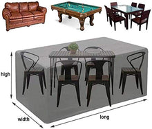 YULIAN Giardino Mobili da Giardino Copertura 180 × 120 × 74 cm, Terrazza Connessione per mobili Impostazione Impermeabile, Terrazza Napports Alta Prestazione Copertura Alimentari Alloggiata.
