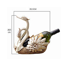 SHPEHP Cremagliera del Vino - Decorazione della cremagliera del Vino del Cigno, Mobile TV del Salone Mobile del Vino Decorazione della casa Regalo Artigianale Camera da Letto