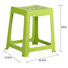 Juudoiie Camera da letto Sgabello in plastica Sgabello domestico a righe sgabello cinese per soggiorno Bench High Sgabello alto a righe semplice per ristorante Sgabello da bagno
