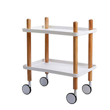 YIN YIN Carrello per Ripiani Carrello portaoggetti, portaoggetti in plastica Semplice e Resistente, Compatto e Raffinato Porta Passeggino for Ristorante, Grigio, 50X34.5X50CM Carrello a rulli