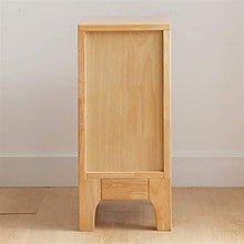 NL Comodini Camera da Letto Comodino in Legno massello da Letto 25 cm 3 cassetti Mini Cabina Stretta