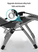YQAD Portable Recliner Outdoor Metal 168 ° Large Angle No Noise Confortevole/Home Office Pausa Pranzo Camping Beach Sun Lounger-Blue
