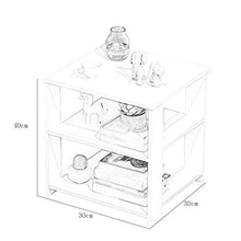Comodini Spazioso Piano di Lavoro Aperto Storage Semplice Camera Da Letto Moderna Semplice Armadio di Immagazzinaggio 30X30X40CM FANJIANI
