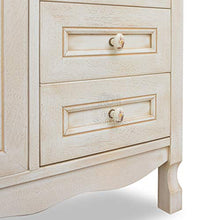 Arredo bagno avorio decape' decapato 105 cm con lavabo in ceramica