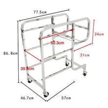 WHJ@ Carrozza Reception in Plastica Spessa, Carrello di Servizio Ristorante Multifunzione, Carrozzina da Collezione Irregolare in Acciaio Inox, Auto da Collezione, Carrozza Ristorante