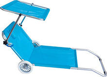 Joy Summer Spiaggina con Ruote Trolley Sedia Sdraio con Posizione Mare Spiaggia Piscina Arancione