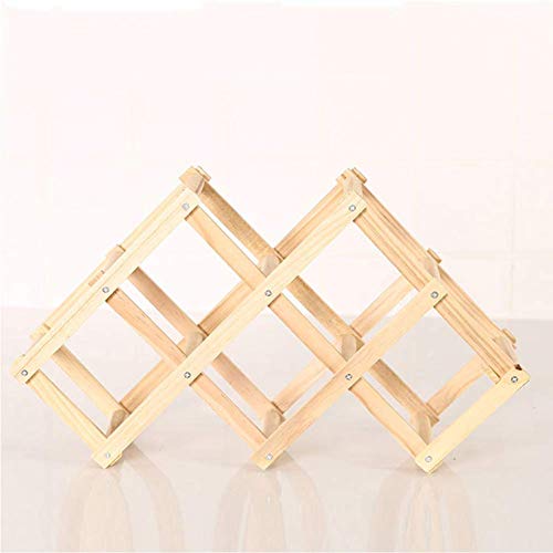 Aasdf, scaffale pieghevole in legno per il vino, da banco da lavoro, moderno, Nord Europa, supporto in legno per armadietti in stile retrò, decorazione per la casa, A24,5 cm