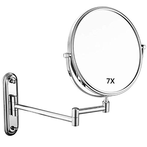 AJH Specchio da toeletta per la casa Specchio da toeletta Specchio per Il Trucco Specchio da Barba a Parete Specchio cosmetico Estensibile Specchi da Bagno con ingrandime
