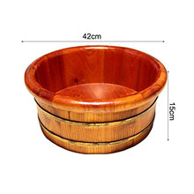NUBAOgy Pediluvio Adulto, Pediluvio in Legno Massello, Pediluvio in Canfora, Vaschetta per Pedicure, Pediluvio per Uso Domestico, Lavabo per Massaggio Ai Piedi, Adatto per Famiglie, Hotel, 42 * 15 Cm