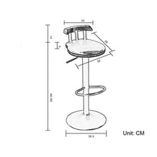ZHJING Seggiola da Bar Creativo Alta in Stile Europeo Presidenza di Legno Presidenza Vintage Bar Stool Sgabello Sedile Seggiovia Bar Chair Seggiovia