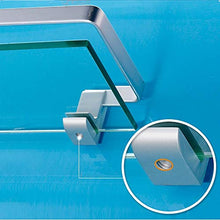 NewbieBoom Armadi Alti Space Alluminio Ripiani in Vetro Letti semplici Mensola per Bagno Lavabo Lavabo Specchio Anteriore Ripiani in Vetro (Dimensioni, 80 cm), 60 cm