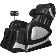 Vislone Poltrona da Massaggio Relax Elettrica Reclinabile in Ecopelle Nera Schermo Comandi,Poltrona Massaggiante Relax Elettrica Reclinabile in Similpelle Nera con Schermo Comandi