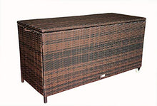 MK Outdoor Rattan Box da giardino XXL impermeabile in rattan rattan con ruote (pioggia non puro)