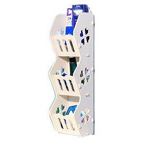 MLMQ Mobiletto da Bagno Autoportante, Mobile da Bagno Bianco con 3 Ripiano, Armadietto da Bagno Legno per Soggiorno Camera da Letto,B