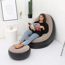 XIAMIMI Divano casa Pompa elettrica Gonfiabile Divano Letto Singolo Esterna Portatile Gonfiabile sofà Pigro casa,C