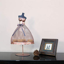 TOOARTS Porta Sughero per Vino Abito da Sera Modello Decorazione Contenitore in Ferro Multifunzionale Ornamento d'Arte Moderna Regalo Perfetto Rosa