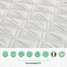 Farmarelax – Materasso Matrimoniale 160x190, Altezza 19 cm, Waterfoam, Antibatterico, Ortopedico, Indeformabile, Ipoallergenico e Traspirante, Made in Italy, Top Soft