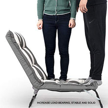 LINGZE Lettino Prendisole, Patio da Giardino Portatile con Sedia Relax reclinabile con Imbottitura Spessa