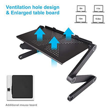 AMBIOPH- Scrivania Tavolino Pieghevole Porta Computer Laptop da Letto Supporto Pc Portatile Per Letto e Divano