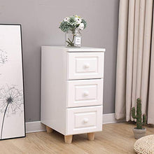 Ryyland-Home Cassapanca Stretta Narrow Governo di immagazzinaggio di Legno Solido immagazzinaggio del cassetto Comodino Angolo Gabinetto Limita Gabinetto (Color : Beige, Size : 20x38x60cm)