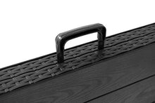 Tavolo da giardino pieghevole Woody per catering, in acciaio, 181 x 75,5 cm, colore: nero