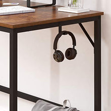 JOISCOPE Scrivania per computer con ripiano mobile,Scrivania,scrivania industriale,Installazione semplice,55 Pollici,140 cm (Finitura della Quercia Vintage)