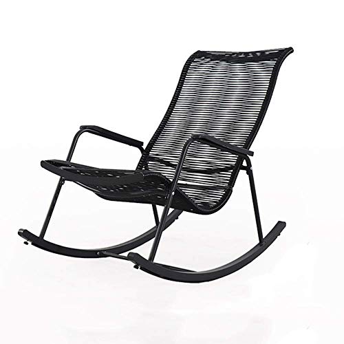 ZHANGYY Sedie a Sdraio da Patio Comoda Sedia a Dondolo Relax all'aperto, Sedia a Sdraio Sedia Relax Sedia a Dondolo in Metallo da Patio Supporto 400 libbre per Portico Balcone Terrazza da Giardino P